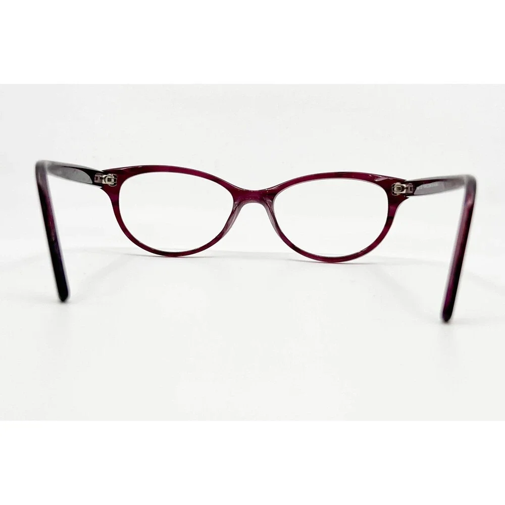 Heart 1201 Eyeglasses Women Purple Demi Cat Eye Frames 50-16-140